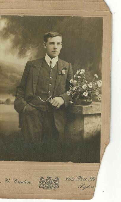 Closure: Alfred Thompson, thought to be aged about 21 in this photograph, will have a grave with his name on it, 102 years after he was killed in battle.