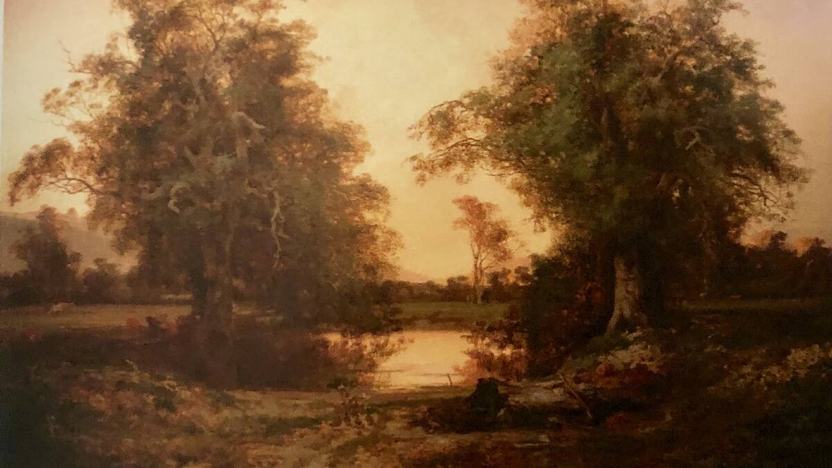 Found: Louis Buvolet's Sunset, Waterpool at Coleraine, 1874, was found by Don Edgar. Picture: Warrnambool Art Gallery