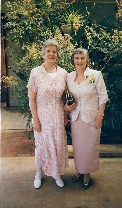 Fondly remembered: Warrnambool's long-serving infant welfare nurse Sister Patricia Lamb (left) with her late sister Helen O’Brien.
