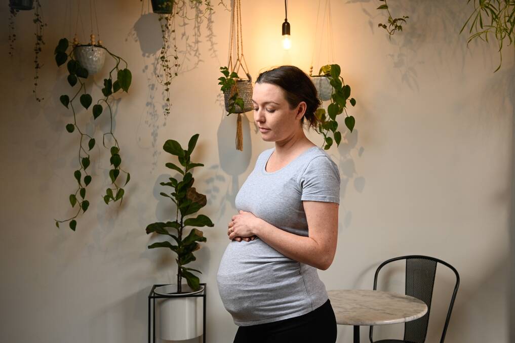 ANXIETY: Albury mum-to-be Susan Radoicic is concerned the border closure will have an impact on her maternity care in Wodonga. Picture: MARK JESSER