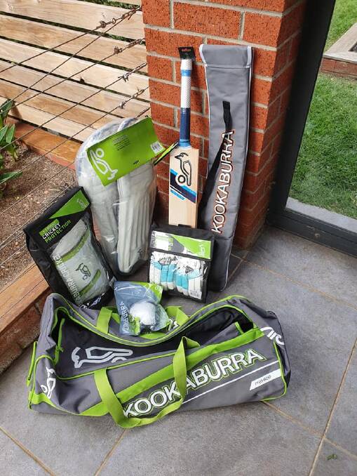 PRIZE: One lucky participant at the Grassmere Cricket Association's John McDonald Junior Clinic will win this pack.