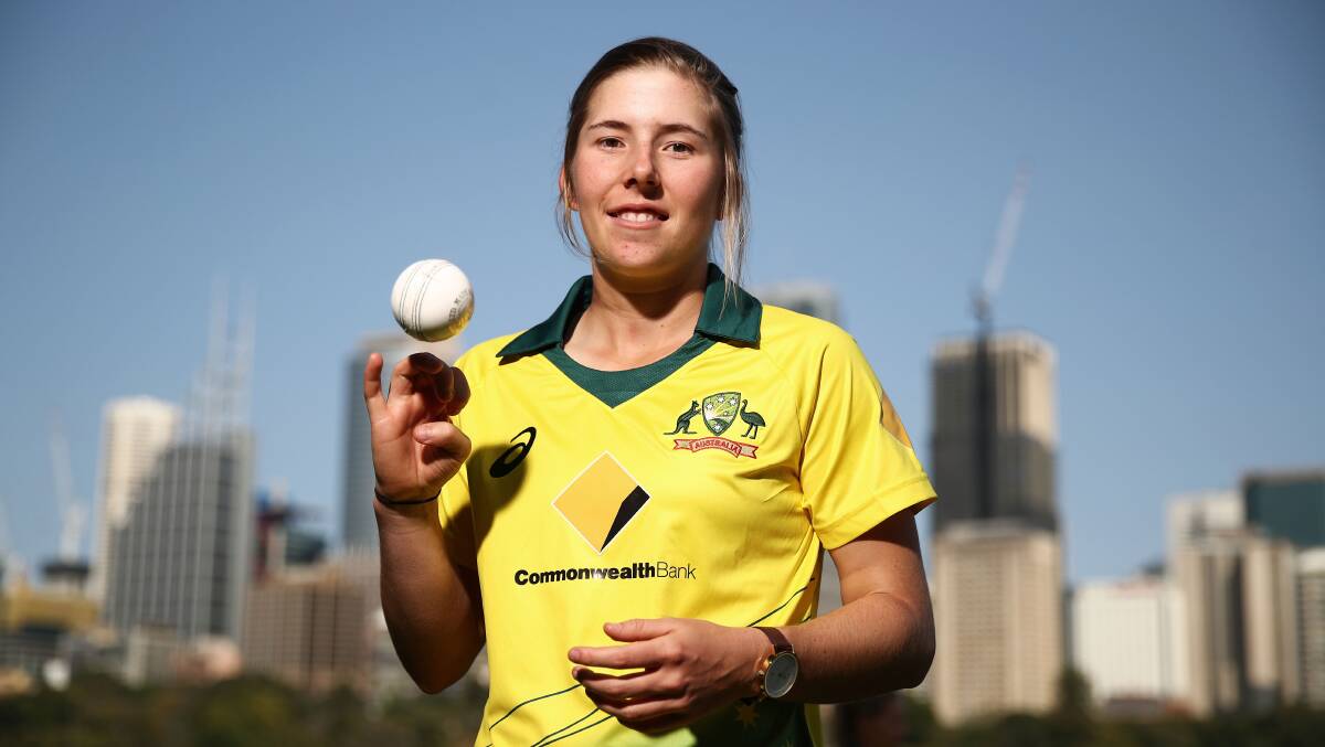 TOP OF THE WORLD: Georgia Wareham was part of the winning Australian circket team at the ICC Twenty20 World Cup. Picture: Getty Images
