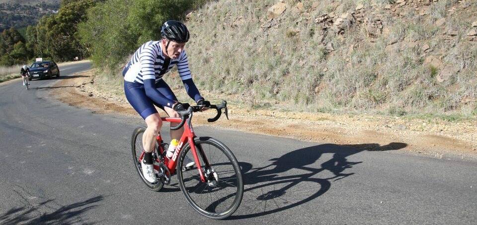 HARD YARDS: Simon Kelson has been putting in plenty of hill work as he prepares to complete his first Melbourne to Warrnambool Cycling Classic.