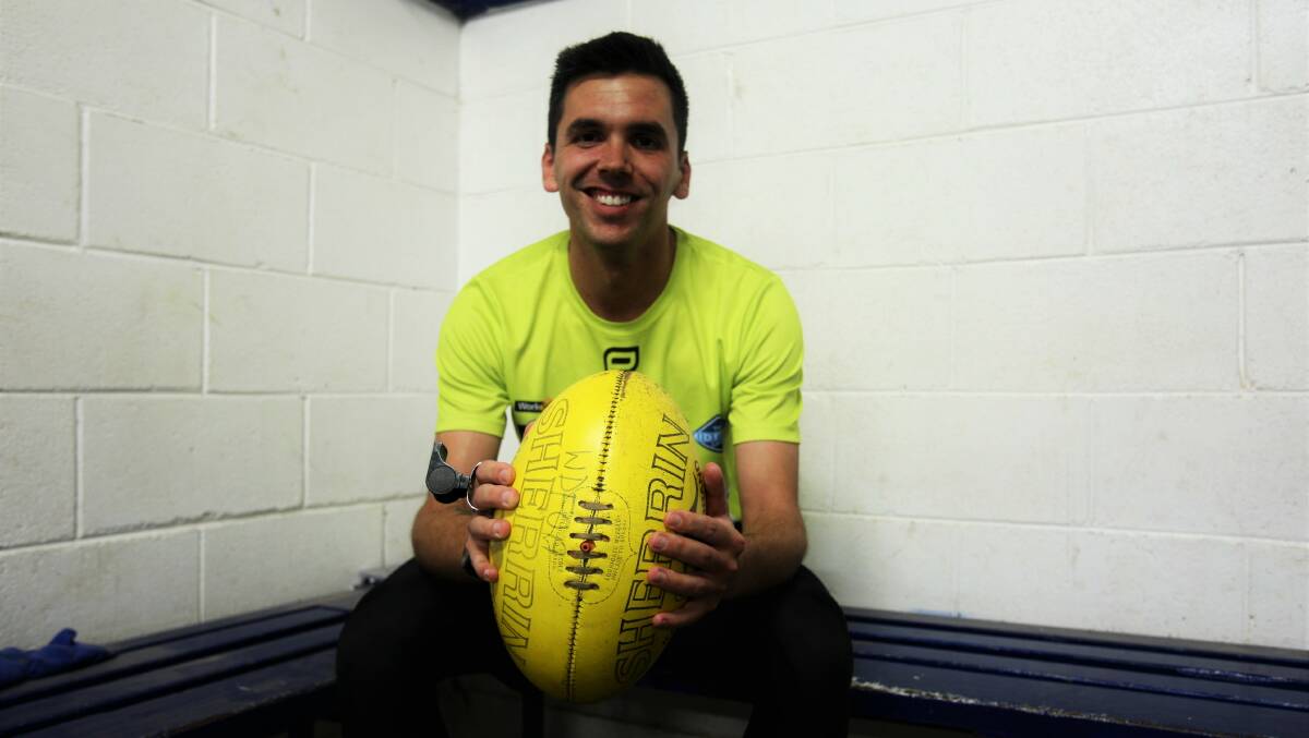 FIRST GAME: Josh McMahon will make his senior field umpire debut this weekend. He will officiate the Panmure and Russells Creek match. Picture: Sean Hardeman