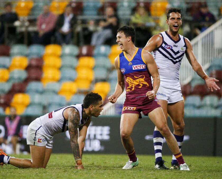 PUMPED: South Warrnambool's Hugh McCluggage, 19, is excited for his second season for the Brisbane Lions, after playing 18 games in his debut season. Picture: AAP