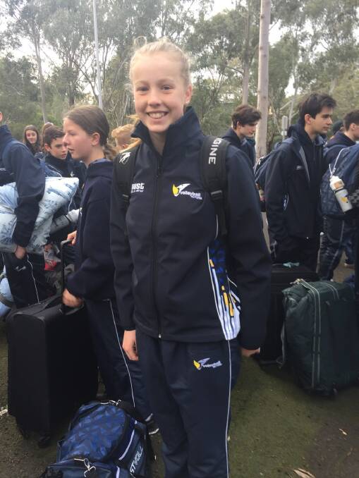 SUCCESSFUL TRIP: Emma Hannagan scored a bronze medal with the Victorian Volleyball Team earlier this month.