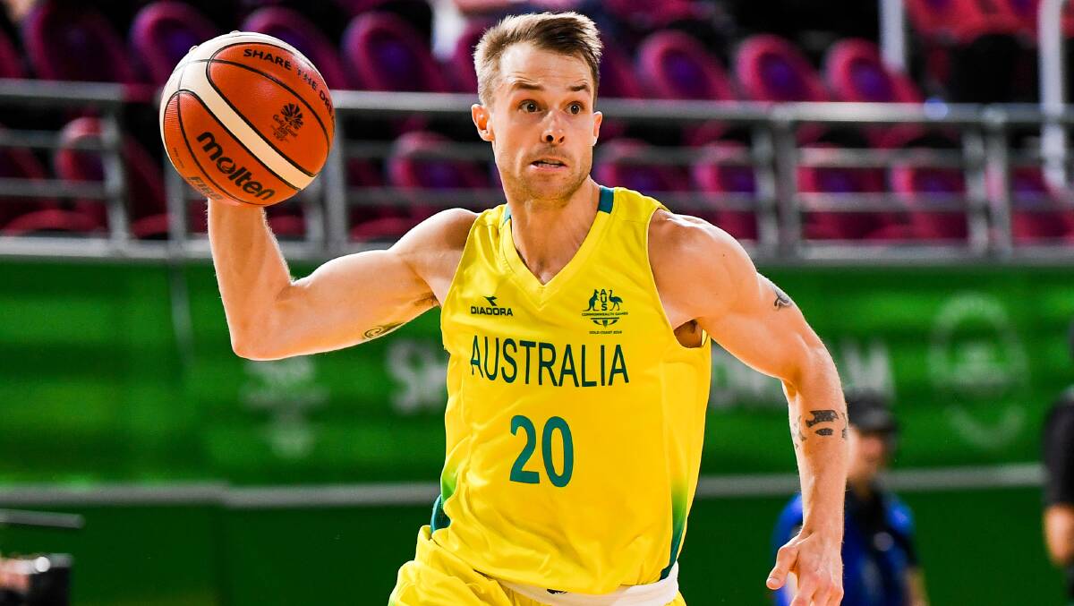 GREEN AND GOLD: Nathan Sobey has been called up to the Australian Boomers squad for the Asia Cup Qualifiers.