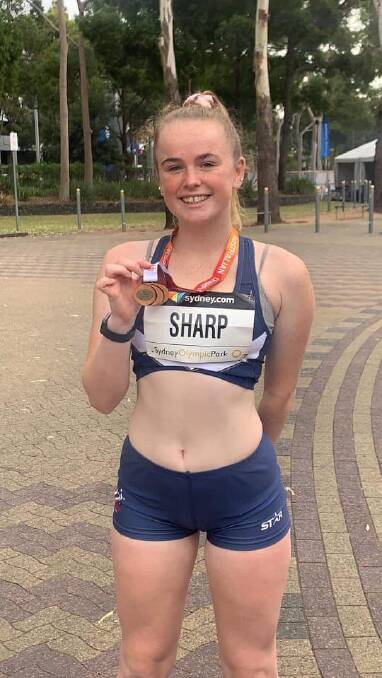 TOP FINISH: Caytlyn Sharp finished the Australian Track and Field Championships with two medals.