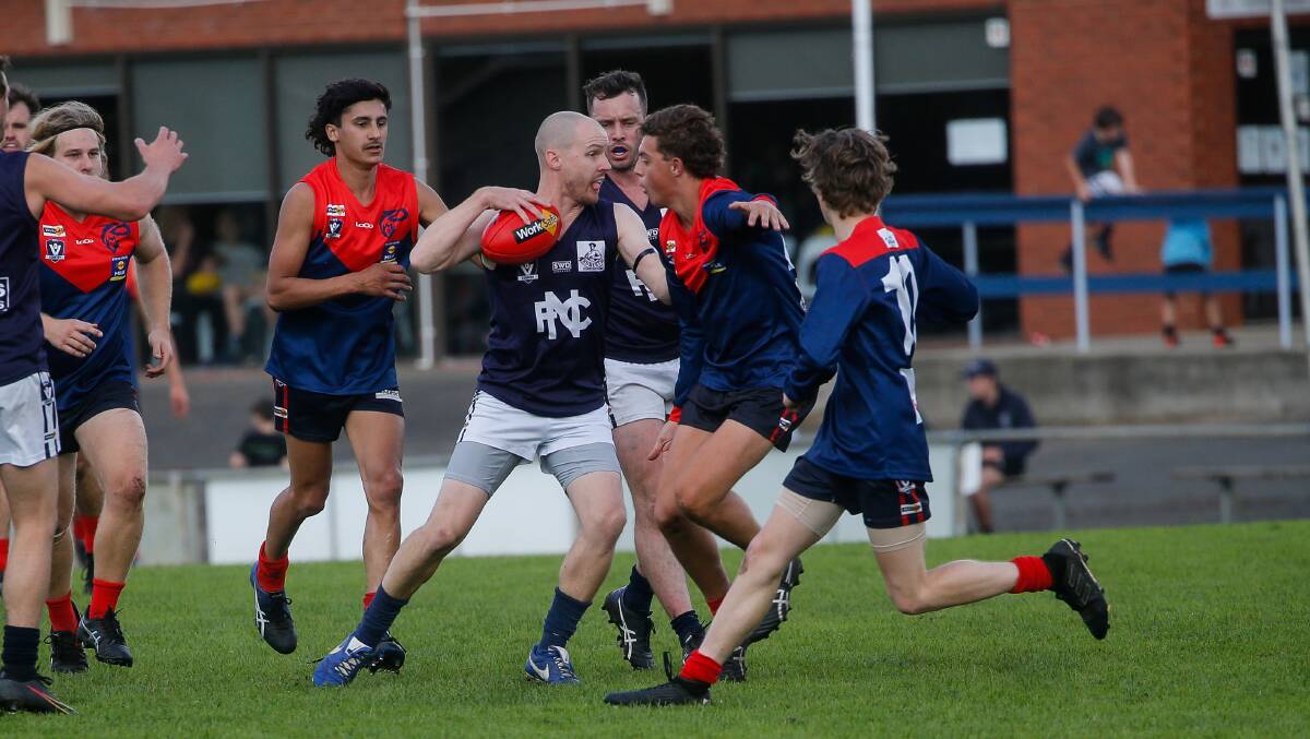 CALLING ON DEPTH: Nirranda coach Brayden Harkness has been pleased with how his side has kept going despite injuries mounting up. Picture: Anthony Brady