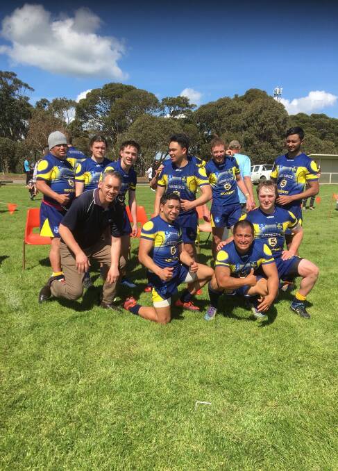 FAMOUS FAN: Warrnambool City councillor Michael Neoh threw his support behind North Warrnambool Warriors on Saturday.