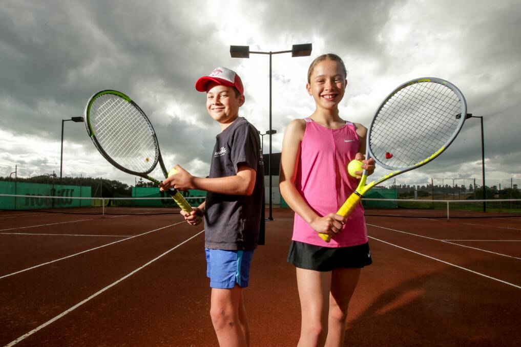 BACK ON COURT: Monty Darcy and Lucy Kavanagh will be playing in the new pennant season this summer. Picture: Chris Doheny