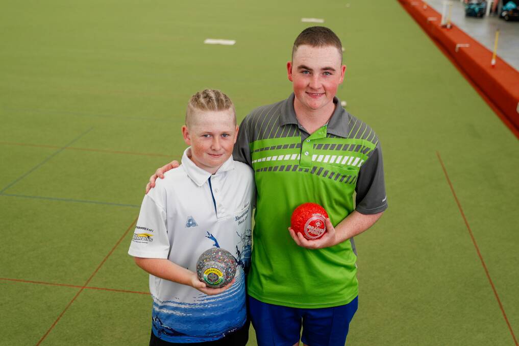 ON THE RISE: Benalla's Koby and Tyson Cromie are future bowls stars. Picture: Morgan Hancock