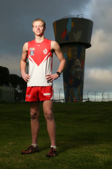 FULL FOCUS: South Warrnambool under 16 captain Mitch Wollerman will lead from the front on Sunday. Picture: Chris Doheny