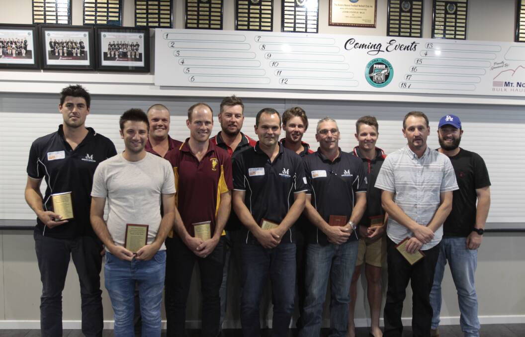 SOUTH WEST"S BEST: SWC team of the year pose for a photo together, with Todd Lamont (first on left) named captain.