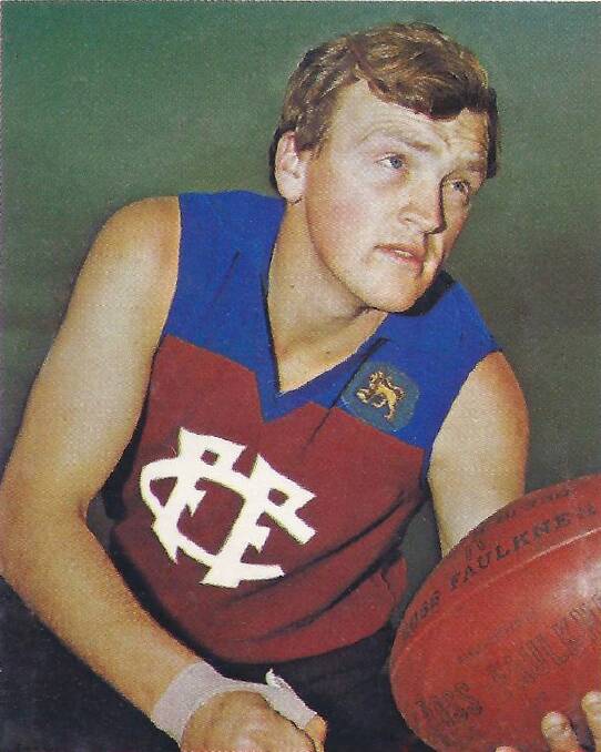 BIG TIME: Hugh Worrall during his time with Fitzroy in the VFL.