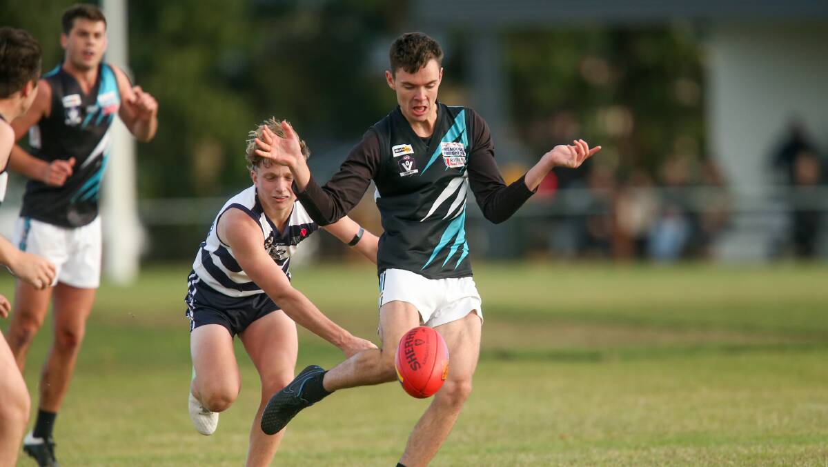 GOOD GAME: Joel Dillon was on of Kolora-Noorat's better players on Saturday. Picture: Chris Doheny