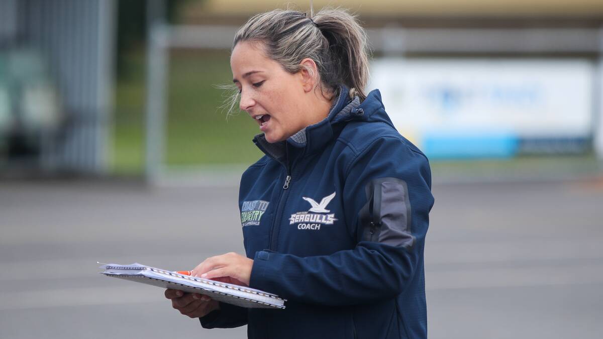 BACK ON COURT: Port Fairy coach Renae Taylor has been easing her players back into training. Picture: Morgan Hancock