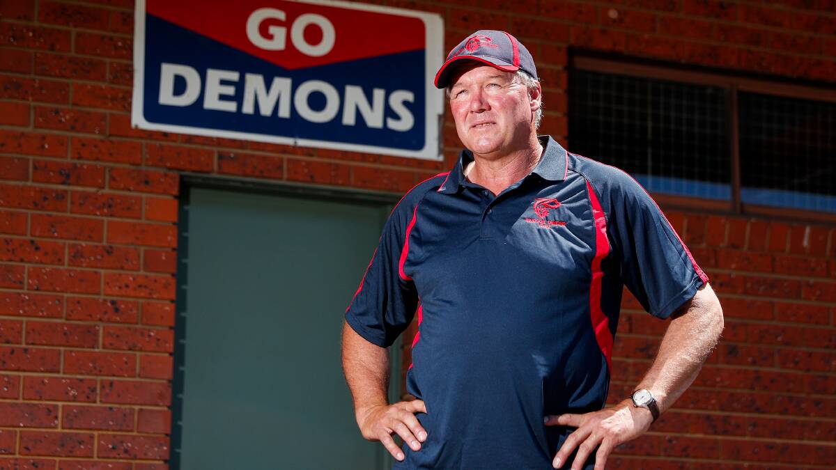 WORK TO DO: Timboon Demons coach Dennis Hobbs says his side has lots to improve on. Picture: Morgan Hancock
