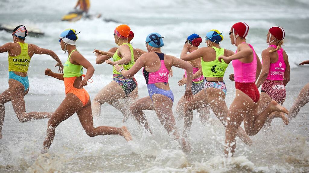 DIVING IN: Warrnambool's Lady Bay will host more than 400 junior competitors this weekend. Picture: Life Saving Victoria