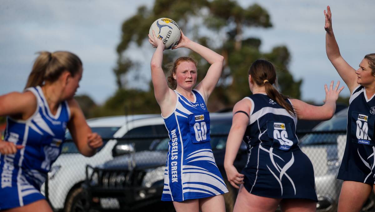 LAST CHANCE: Russells Creek's Jessica Quinlivan and her teammates would have one last opportunity to make finals if the WDFNL plays its final round this weekend. Picture: Anthony Brady