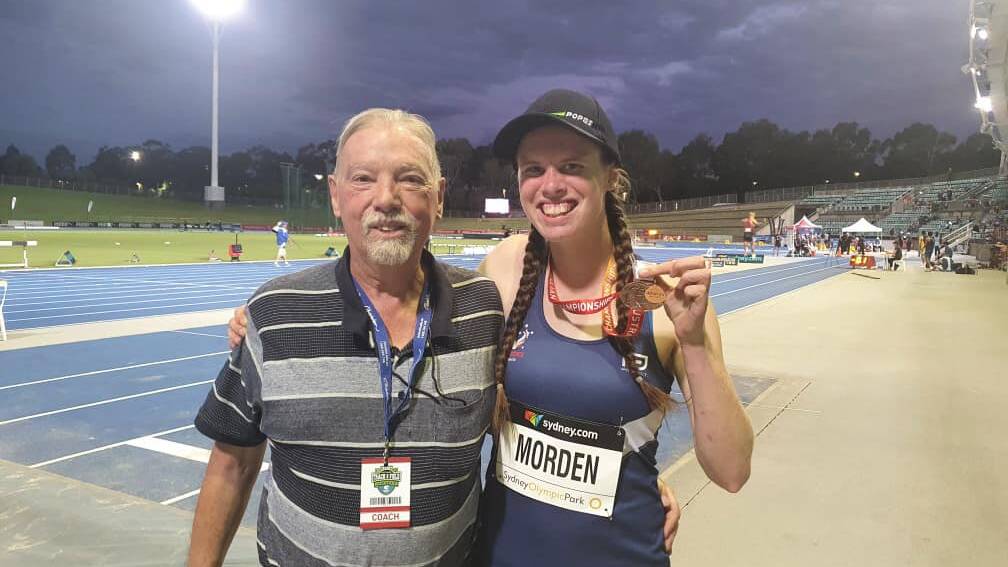 GREAT TEAM: Emily Morden with coach Phil Molesworth. 