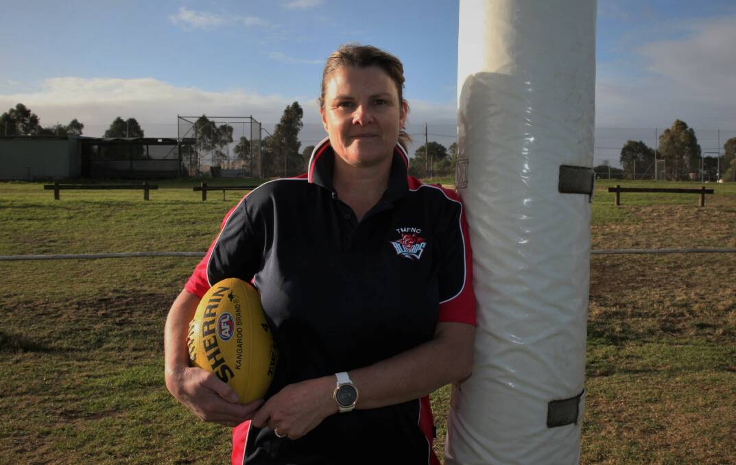 LEADER: Tania Barbary will coach Terang Mortlake in its first female football match on Sunday. Picture: Sean Hardeman