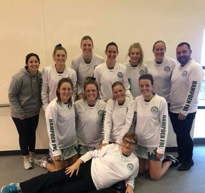 SO CLOSE: Hampden's open netball side that competed at the Netball Victoria Association Championships at Melbourne’s State Netball and Hockey Centre on Sunday. Picture: Hampden Football Netball League Facebook