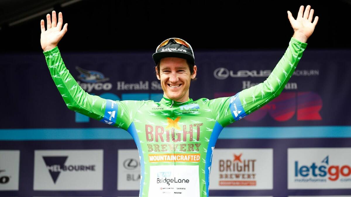 IN FORM: Ben Hill will be chasing more glory this weekend after securing the sprinters jersey at the Herald Sun Tour last week. Picture: Con Chronis