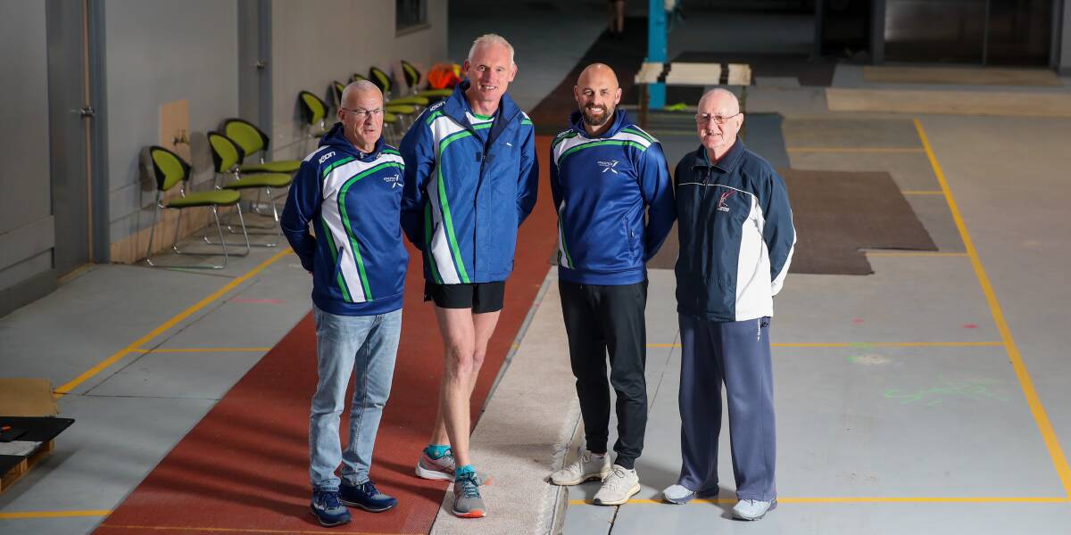 ON THEIR MARKS: Ken Bruce, Craig Bramley, Jeremy Dixon and Alan Bryant. Picture: Morgan Hancock