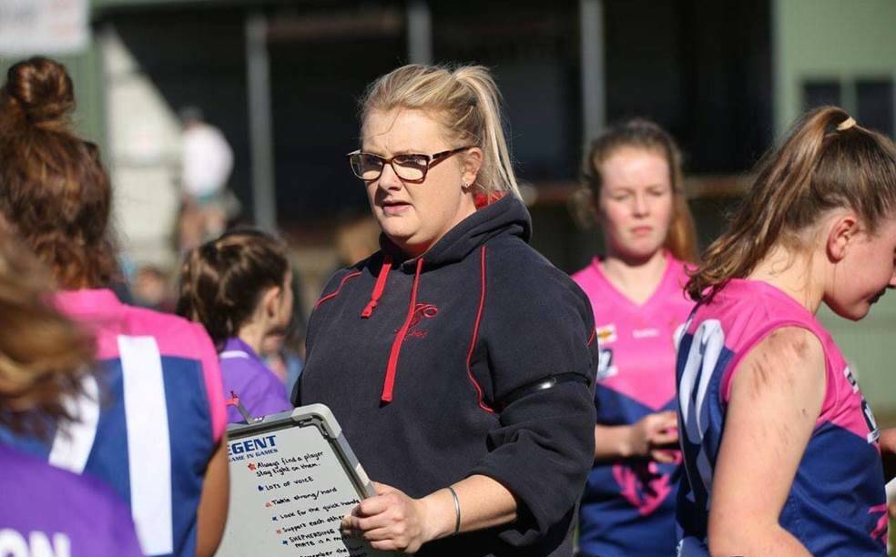 HONOUR: Timboon Demons first-year coach Laura Hickey has been nominated for a for Community Football Award. Picture: AFLWD