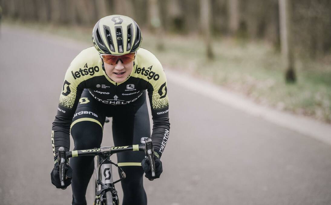 HARD YARDS: Grace Brown is putting everything into her first season with Australian World Tour Team - Mitchelton-SCOTT. Picture: Kramon