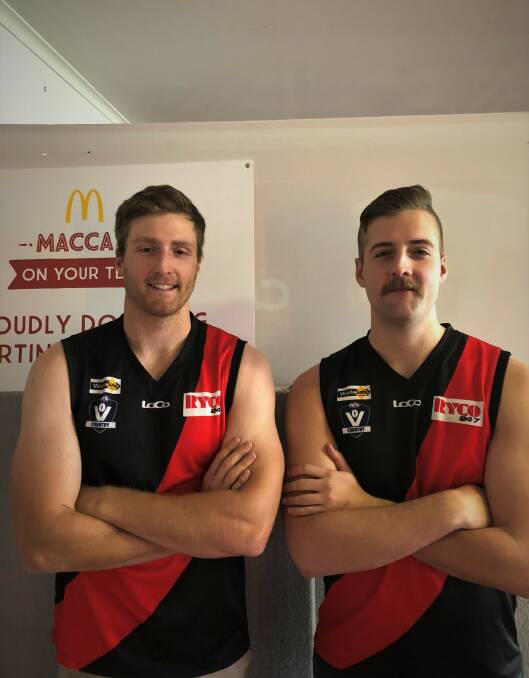 BROTHERS IN ARMS: James (left) and Joel Richards will both play for East Warrnambool in season 2019.