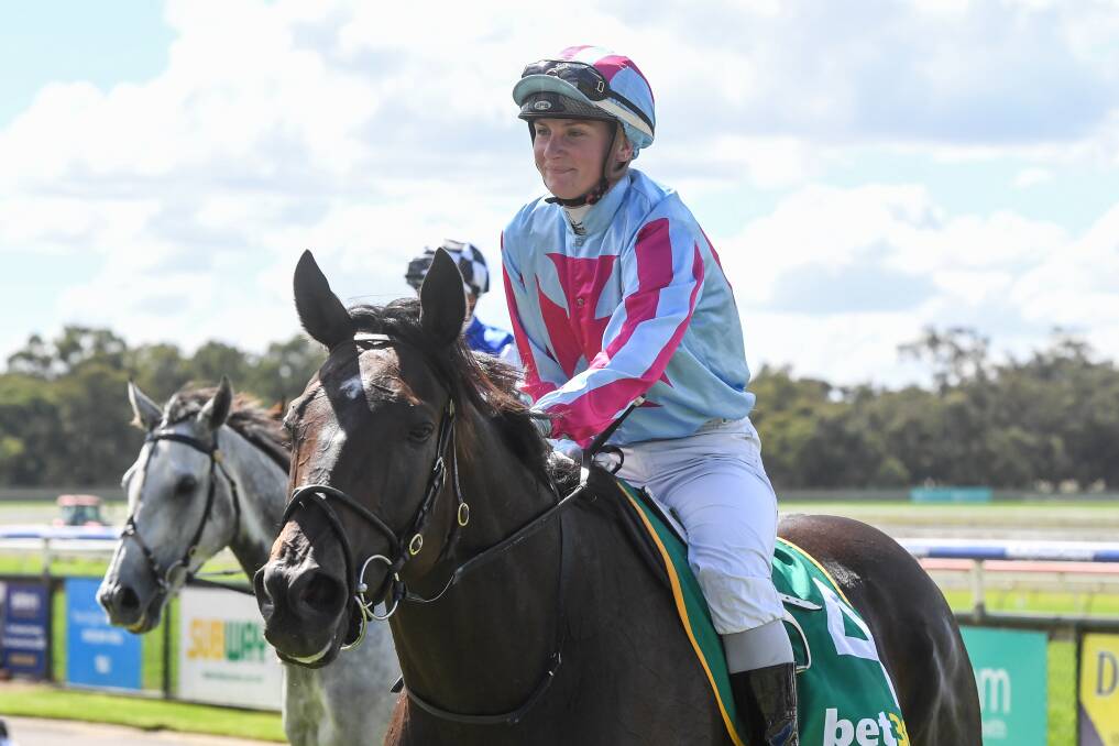 SUCCESSFUL DAY: Jamie Kah returns to the mounting yard on Fanciful Toff after winning at Bendigo on Saturday. Picture: Brett Holburt/Racing Photos