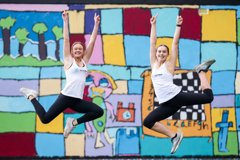 CHANCE MISSED: Warrnambool aerobics athletes Maddison Drake and Sophie Grist were to compete at the national championships on the Gold Coast recently. Picture: Morgan Hancock