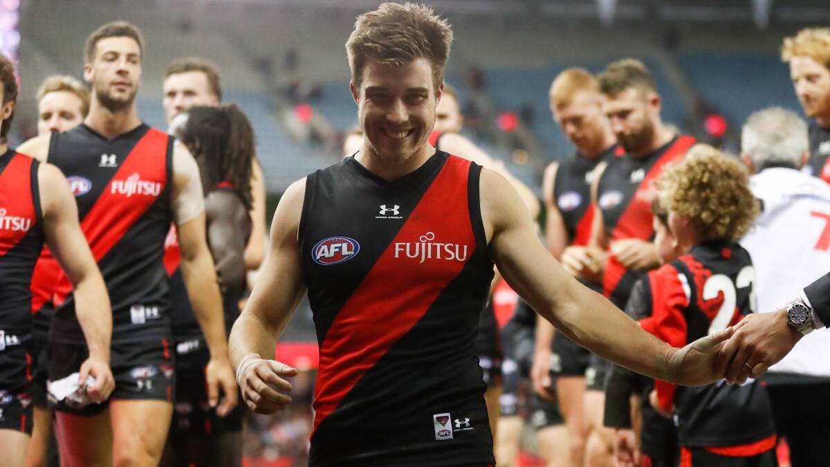 SIGNED ON: Zach Merrett will stay at Essendon until at least 2027. Picture: Getty Images