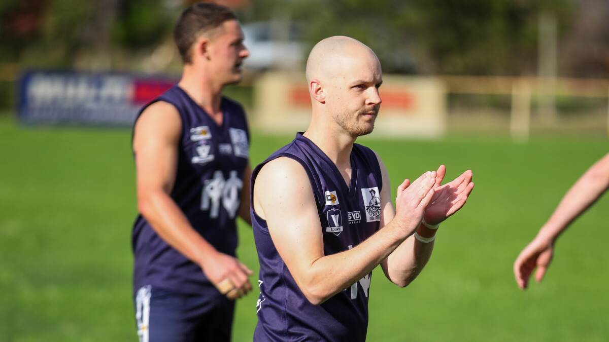 UNDEFEATED: Nirranda coach Brayden Harkness finished with an unblemished record in his first season in charge of the Blues. Picture: Morgan Hancock