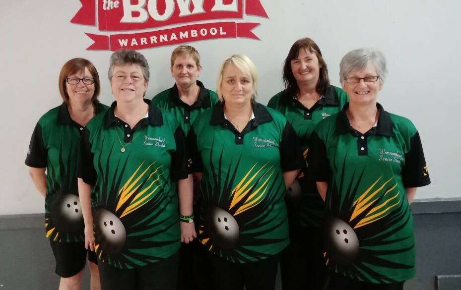 CLOSE MISS: Warrnambool Ten Pin Bowling Association's women's team of Trish Beasley, Jenny McKane, Glenda Dixon, Kerrie Fletcher, Sherene Sheen and Sue Hall just missed out on collecting back-to-back Senior Shield victories. 