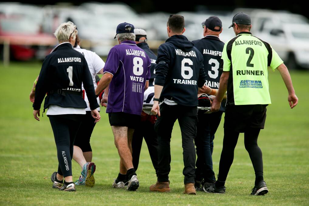 TOUGH START: There has been a number of injuries to start the 2021 Warrnambool and District and Hampden league seasons. Picture: Chris Doheny