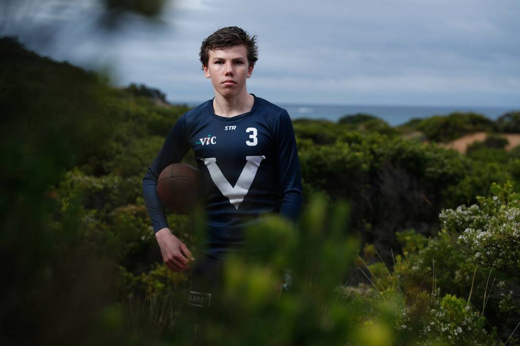 STATE PRIDE: Koroit's Finn O'Sullivan is another south-west athlete to miss out on a national championships opportunity. He is now waiting to play a one-off Vic Country versus Vic Metro under 15 football match. Picture: Chris Doheny