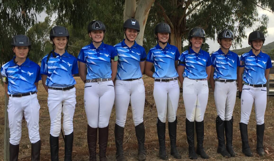 The Wannon Zone team of (l-r) Hayden Parker, Mitchell Parker, Shakaya McCrae-Wilson, Erika Grant, Makayla Lowther, Sheree Wright, Imogen Mounsey and Emily Manuell