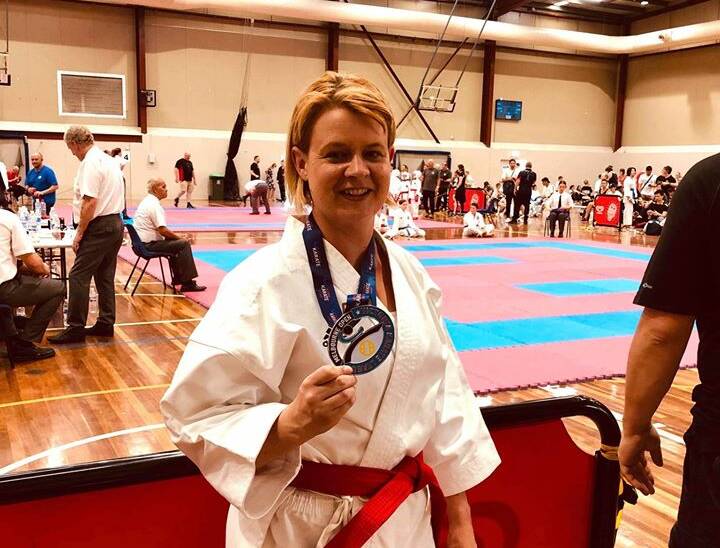 FINE DEBUT: Kathryn Milroy scored a medal in her first AKF tournament. 