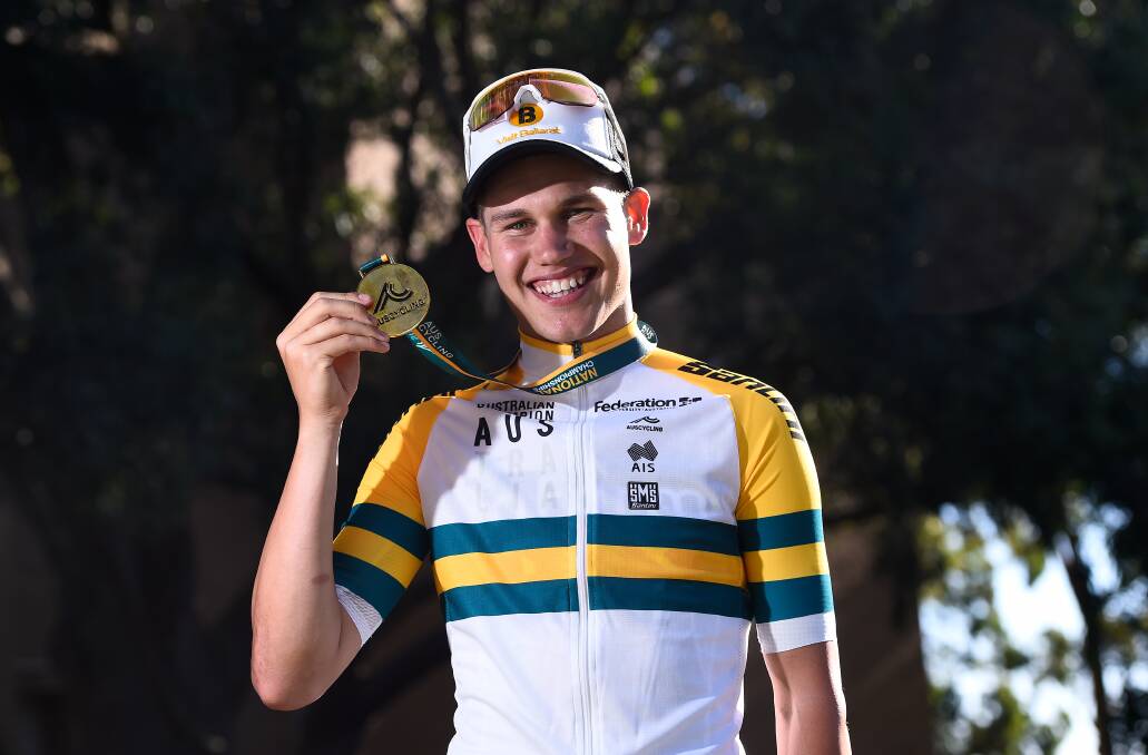 ROAD TO TOKYO: Australian track endurance squad member Lucas Plapp will race on Saturday. Picture: Ballarat Courier 