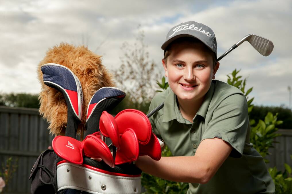 MISSED SHOT: Blake Heffernan was to play golf in the School Sport Victoria secondary championships earlier in 2021 but it was postponed. Pictured: Picture: Chris Doheny