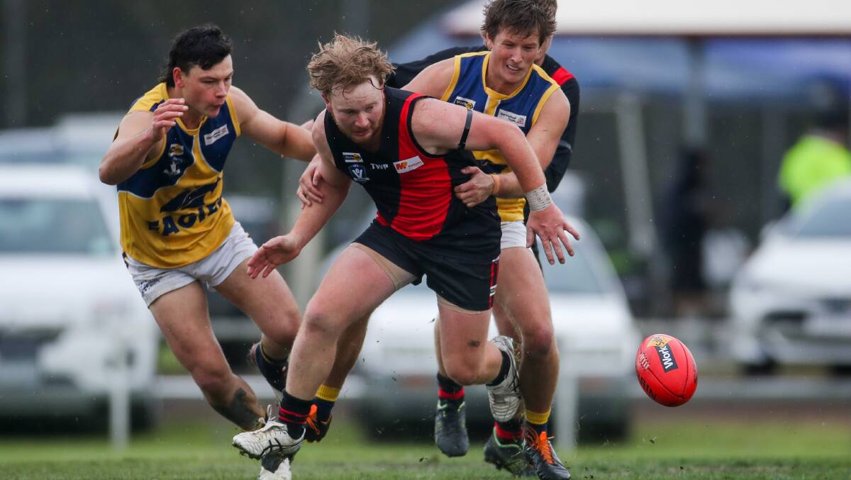 LEADER: Cobden's Paul Pekin returns from a calf injury and will bring leadership to the Bombers when they take on South Warrnambool. Picture: Morgan Hancock