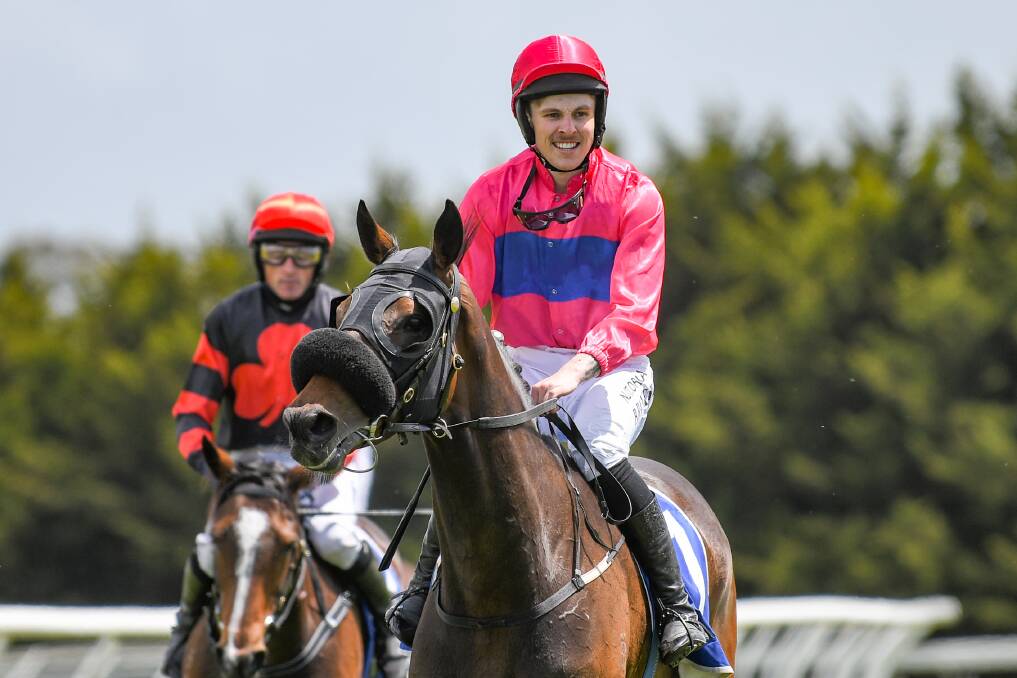 SEASON DONE: Brad Rantall's jumps racing season has come to an early finish after injuring his knee playing football. Picture: Alice Laidlaw/Racing Photos