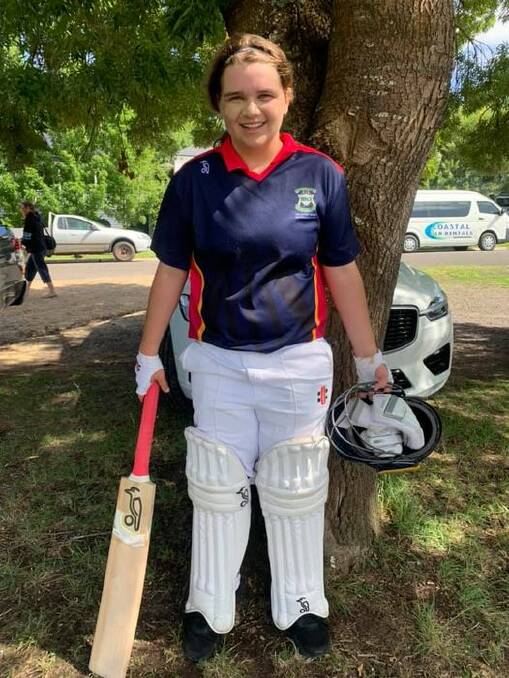 TON OF FUN: Nestles' Annabelle Glossop smashed 113 not out off 70 balls in the under 16s 111-run victory over Sunraysia at Hamilton on Tuesday.