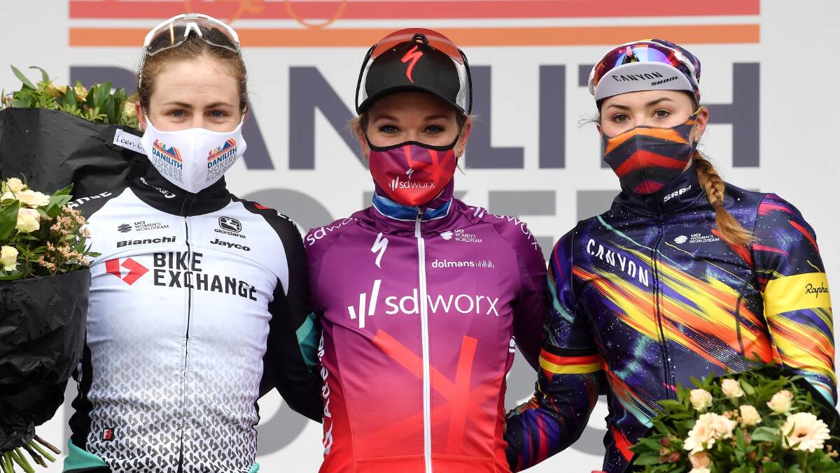 TOP START: Grace Brown has had six top-10 finishes including a victory and two podiums in the spring classics. Picture: Getty Images