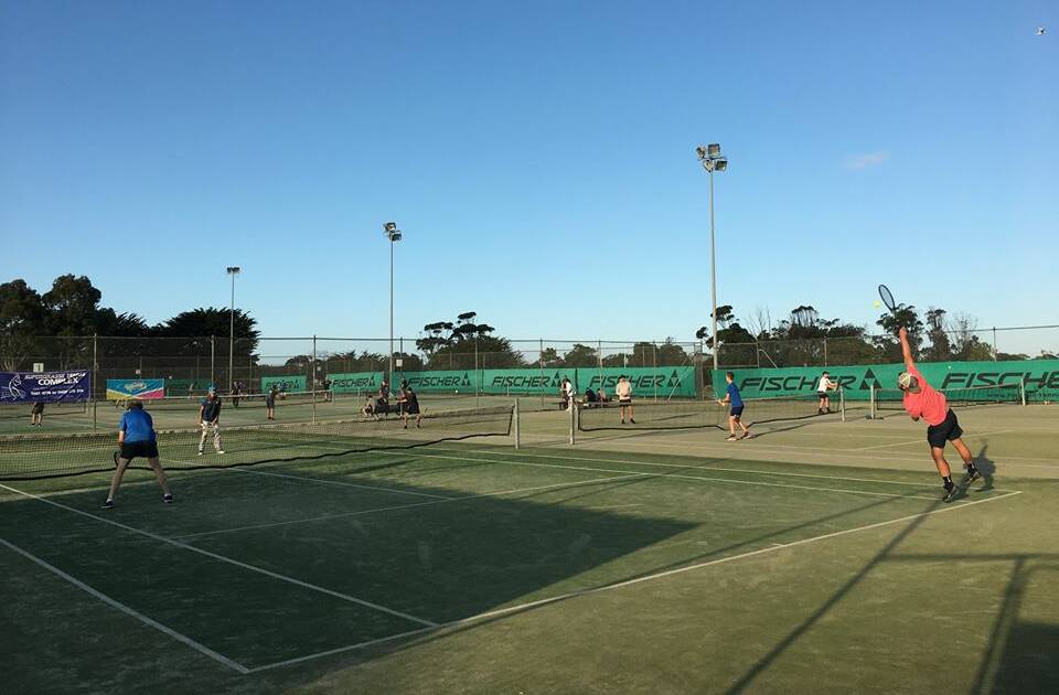 BOOSTED: Warrnambool Supergrasse Tennis Complex saw an increase in players late last year. 
