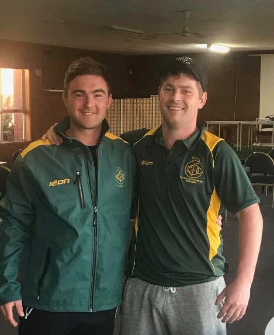 CLOSE MATES: Ben Turner-Dwyer and first-year Old Collegians coach Nick Sheehan. 