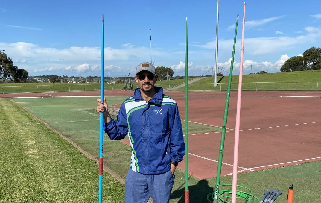 THROWING TECHNIQUE: Mark Jansz is coaching javelin, discus and shot put for Warrnambool Little Athletics Club and South West Turbines.